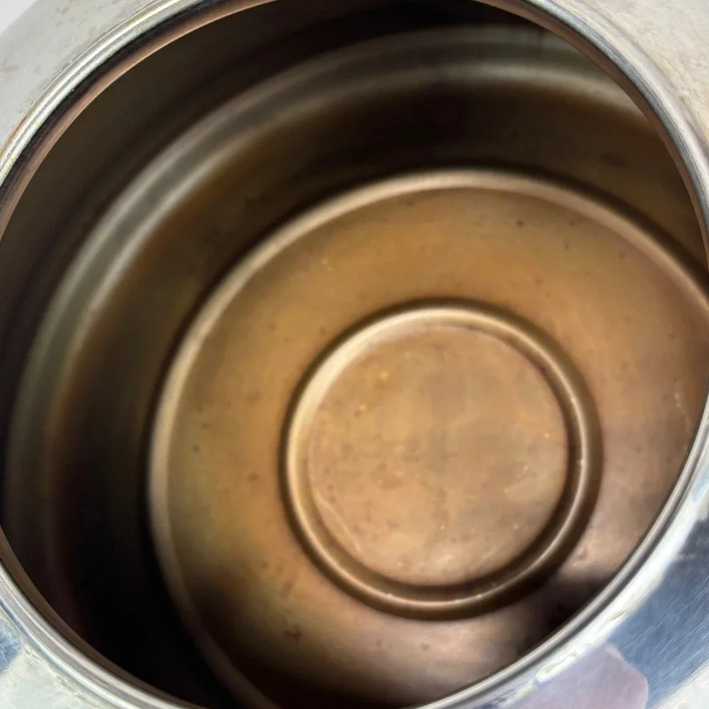 Le Creuset Tea Kettle 1.7qt Silver Stainless Steel Stovetop *NO WHISTLE*